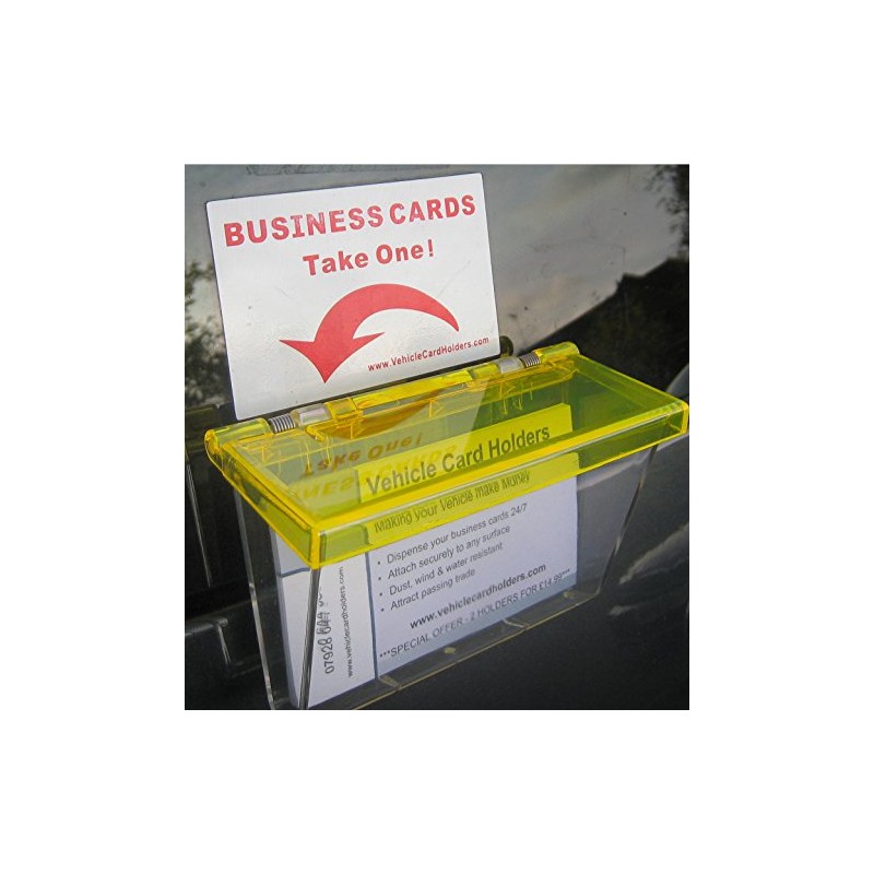 Outdoor Vehicle Business Card Holder Box - Clear Box with