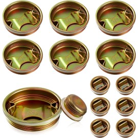 12 Pack Steel Bung Plug Drum Bung 2 and 3/4 Inch Bung Hole Cap 55 Gallon Drum Caps Metal Bungs Bung Caps with Plated Coated for 55 Gallon Barrel Drums