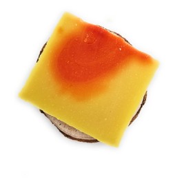 Bratapfel Seife, handgemacht, vegan, warm, fruchtig mit Kakaobutter, 95 g