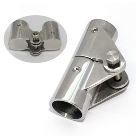 316SS Boat Tube Connector,Boat Rail Fittings Folding Swivel Connector for 1INCH O.D.Tube/Pipe Marine Boat Yacht
