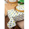 Contemporary Home Living 84" Shamrock Shake St. Patrick's Day Tablecloth