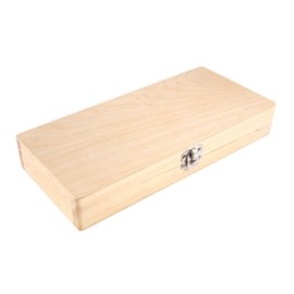 Lyaciomn Wooden Slide Storage Box, Holds 50 Slides, Microscope Slide Box Easy to Use