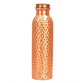 Copper Water Bottle - 34 Oz Pure Copper Vessel For Drinking