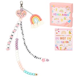 EOAMGO School Cone Filling for First Day of School Girls Boys, School Child 2025 First Day of School Girl Boy, First Day of School Gift School Cone Contents Calculator Chain, Gift First Day of School