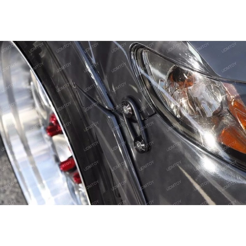 NONE SILVER JDM BUMPER Quick Release Fasteners For Car Trunk