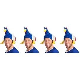 Boland – 62021 Adult Hat Chicken Italian Flag Blue/White/Red – One size