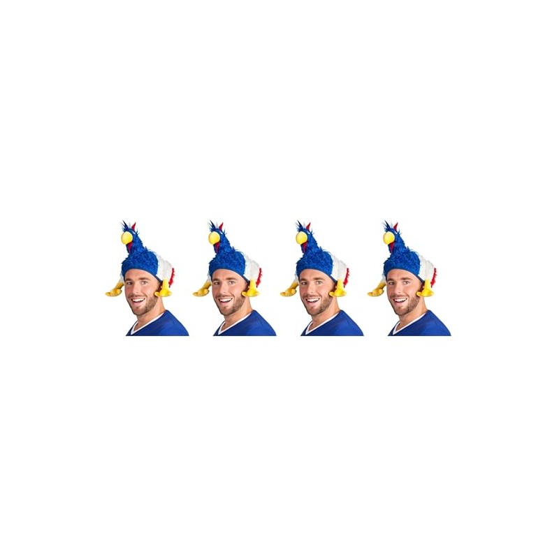 Boland – 62021 Adult Hat Chicken Italian Flag Blue/White/Red –