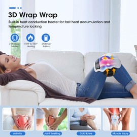 Drahtlose Knie Massager, Entlasten Infrarot Wärme Joint Schmerzen Mit 3 Ebenen Heizung