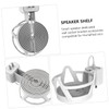 Mobestech 3pcs Wall Speaker Shelf Holder for Mini Punch-Free Wall