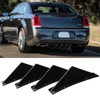 JMTBNO 4pcs Universal Curved Shape Rear Bumper Diffuser Shark Fin