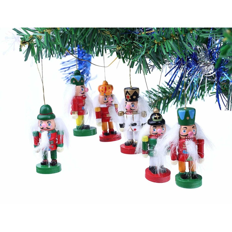 BRUBAKER Nutcrackers Tree Ornaments Set - Hanging Figurines, Designed in