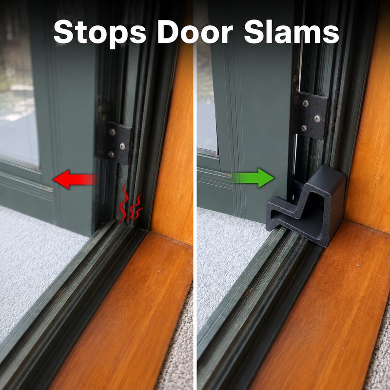 Sliding Door & Window Track Stopper – Tool-Free Security Stop