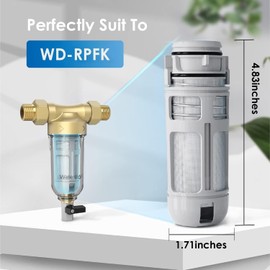 For Waterdrop Waterdrop WD-RPFK and WD-PFA Spin Down Sediment Filter Replacement Cartridge