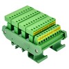 Slim DIN Rail Mount 10A/300V Pluggable Screw Terminal Block Distribution