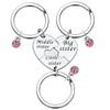 Sister Keychain Gifts for 3 Sisters 3PCS Middle Sis Big