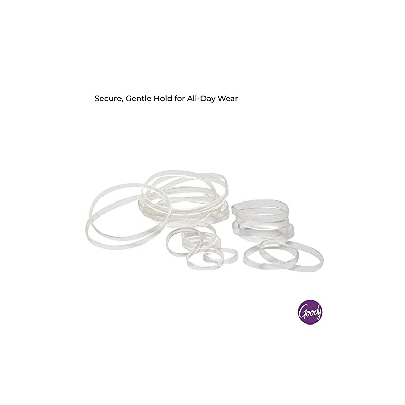 Goody Classics Polybands elástico, Multi 250 en transparente, 0.649 onzas,