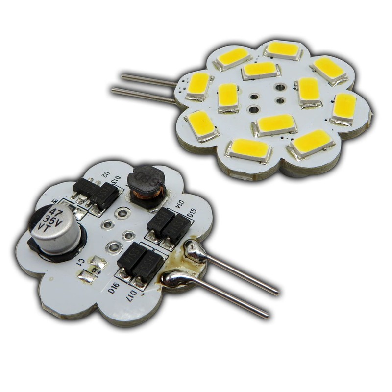 Pack of 3 G4 LED 1.2 Watt 12 SMD Warm