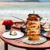 Vertical Skewer for Grill Stainless Steel Pastor Skewer with 2