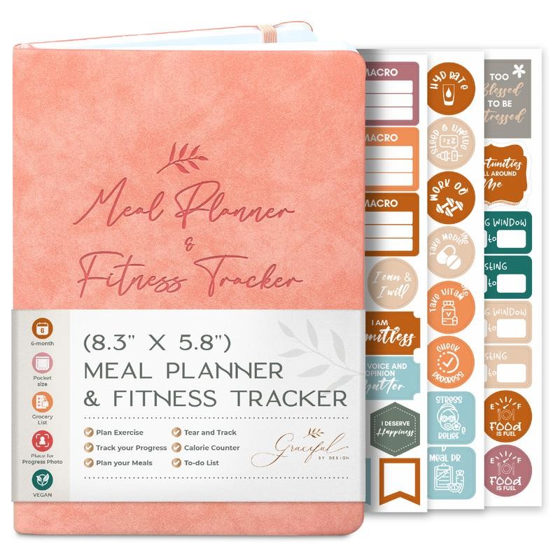 Weekly Meal Planner and Fitness Tracker - Log Workouts, Track