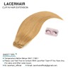 Lacer Hair Straight Hair Clip in Extensions Strawberry Blond 120g