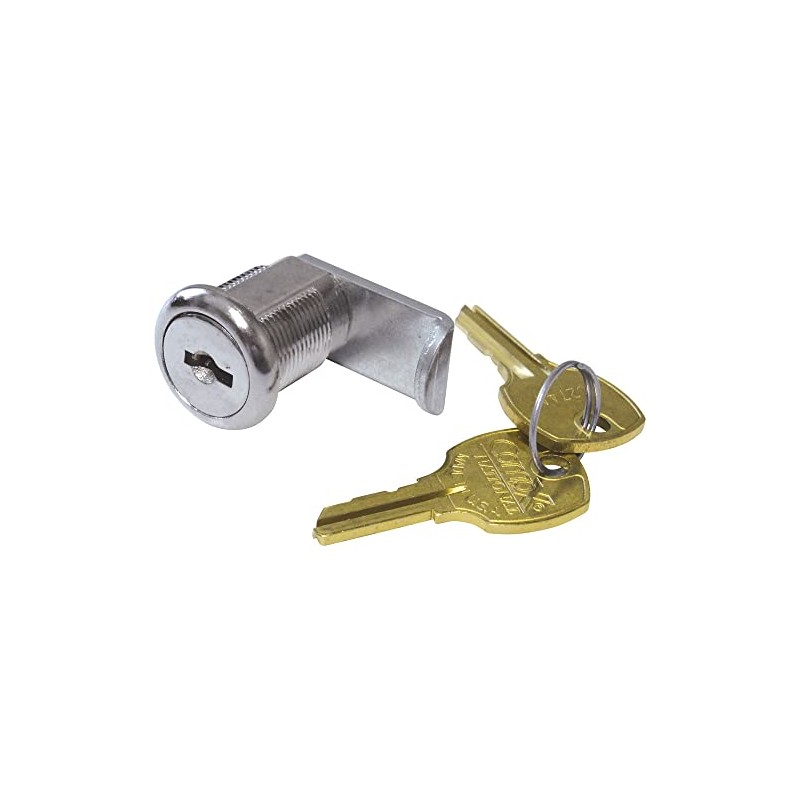 Cylinder lock for halyard cover w/keys
