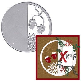 3D Christmas Metal Cutting Dies for Card Making, Christmas Snowflake Gloves Die Cuts Carbon Steel Embossing Stencil Template Cutting Tools for DIY Scrapbooking Paper Card Photo Album Craft Supplies