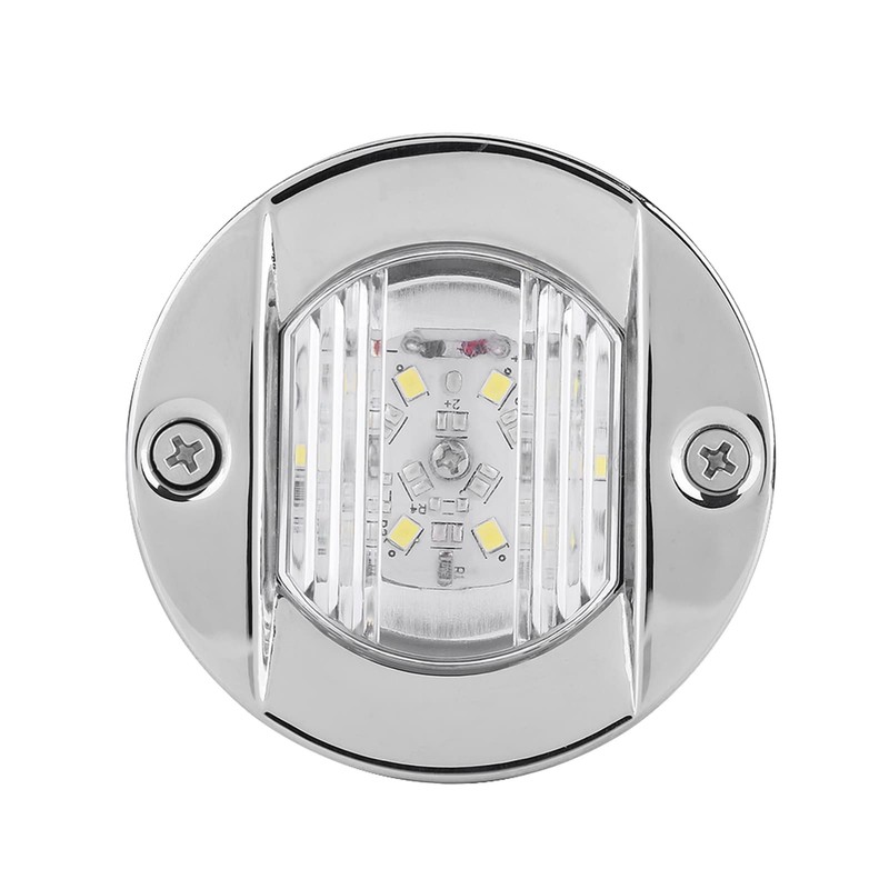 EVGATSAUTO Marine Boat LED Navigation Light, 12V White Stainless Steel
