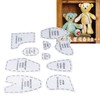 10 Pcs Memory Bear Sewing Patterns Template, Memory Bear Acrylic