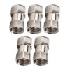 5PCS Plumbing Fittings Stainless Steel Female Thread Pipe Adapter Fittings