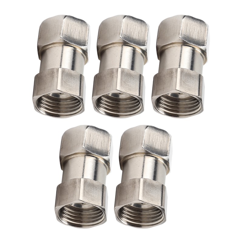 5PCS Plumbing Fittings Stainless Steel Female Thread Pipe Adapter Fittings