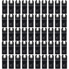 Diagtree Oscillating Saw Blades, Diagtree 50pcs Wood Universal Quick Release Oscillating Saw Blades Compatible with Fein Dremel Dewalt Craftsman Ridgid Makita Milwaukee Rockwell Ryobi, etc