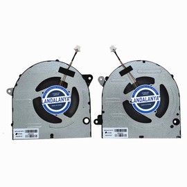 LANDALANYA Replacement New Laptop CPU and GPU Independent Graphics Card Cooling Fan for HP BookPro 16-AB 16T-AB TPN-W161 Series N63220-001 DFSCK22105182B FQWN DFSCK22105182B FQWM DC12V 1.0A