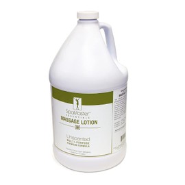 Master Massage Organic, Unscented, Vitamin-Rich & Water-Soluble Massage Lotion - 1 Gallon, Clear