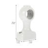 2pcs Heavy Duty Wooden Curtain Rod Brackets Wood Holders for