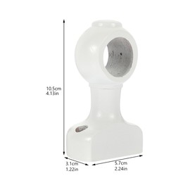 2pcs Heavy Duty Wooden Curtain Rod Brackets Wood Holders for Easy Installation Suitable for Various Curtain Rods and Home