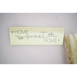 Home Sweet Home Wall or Shelf Sign. Solid Wood Plaque. Wooden Decor. New Home Ornament. Homeowner Gift