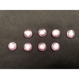 Unbranded Shank Buttons  "Pink Daisies" 8 peice pack