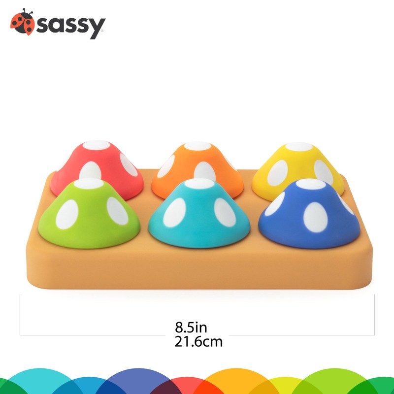 Sassy Mischievous Matching Mushrooms, Sorting Board, Social Emotional Learning Toy,