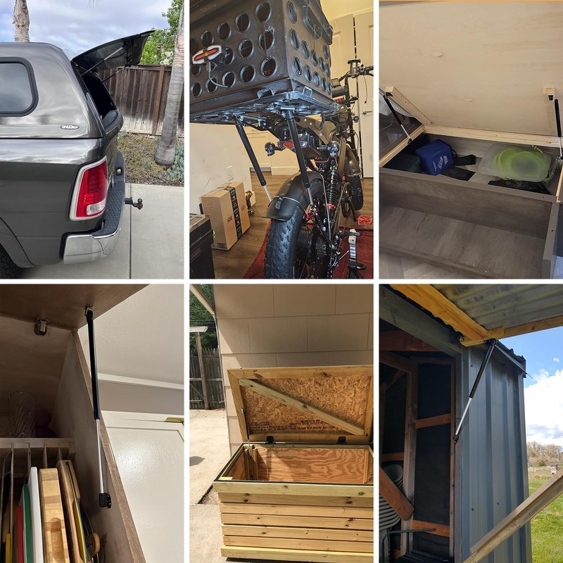 8 Piezas Pistones Elevable de Gas Amortiguador para Puertas Alacenas