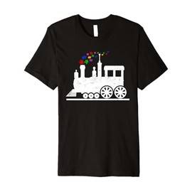 Train Puzzle Piece Autism Awareness Month Kids Toddlers Premium T-Shirt