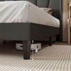Allewie Full Size Platform Bed Frame with Geometric Wingback Headboard,