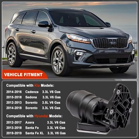 HY-SPEED Complete Engine Oil Filter & Housing Assembly Compatible with 2012-2019 Sedona/Cadenza/Sorento, Santa Fe/Santa Fe XL/Azera 3.3L 3.5L V6#26300-3CAB0 26300-3CAB1