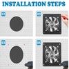 Aydomer 8 Inch Exhaust Fan Metal Ventilation Fan With Switch