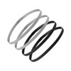 Thin Sports Elastic Headbands,4pcs Skinny Athletic Exercise Hair Bands No