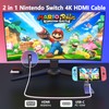 GKEAPZA Switch Dock HDMI Adapter Cable 4k Video Output 100W