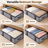 2 Pack Under Bed Storage Bag Organizers for Bedroom &