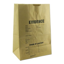 Paper Evidence Bags - Sample Pack of 15 - Five Bags of Each Size - S/M/L - Heavy Duty