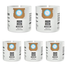 ALYYDBG for Shop Vac 15-22 Gallon Vac Dust Bags, Type G 90663 9066300; Type J 90673 9067300, VF2008 Filter Vac Bags 5 PCS