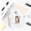 Transparent Seal Book, 6 Ring Binder, Snap-On Waterproof Clear Binder