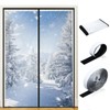 SmoothNovelty Clear Magnetic Thermal Insulated Door Curtain Transparent Magnet Patio